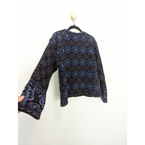 Nomadic Trading Cardigan Womens Purple Lambswool Size M - Picture 6 of 10